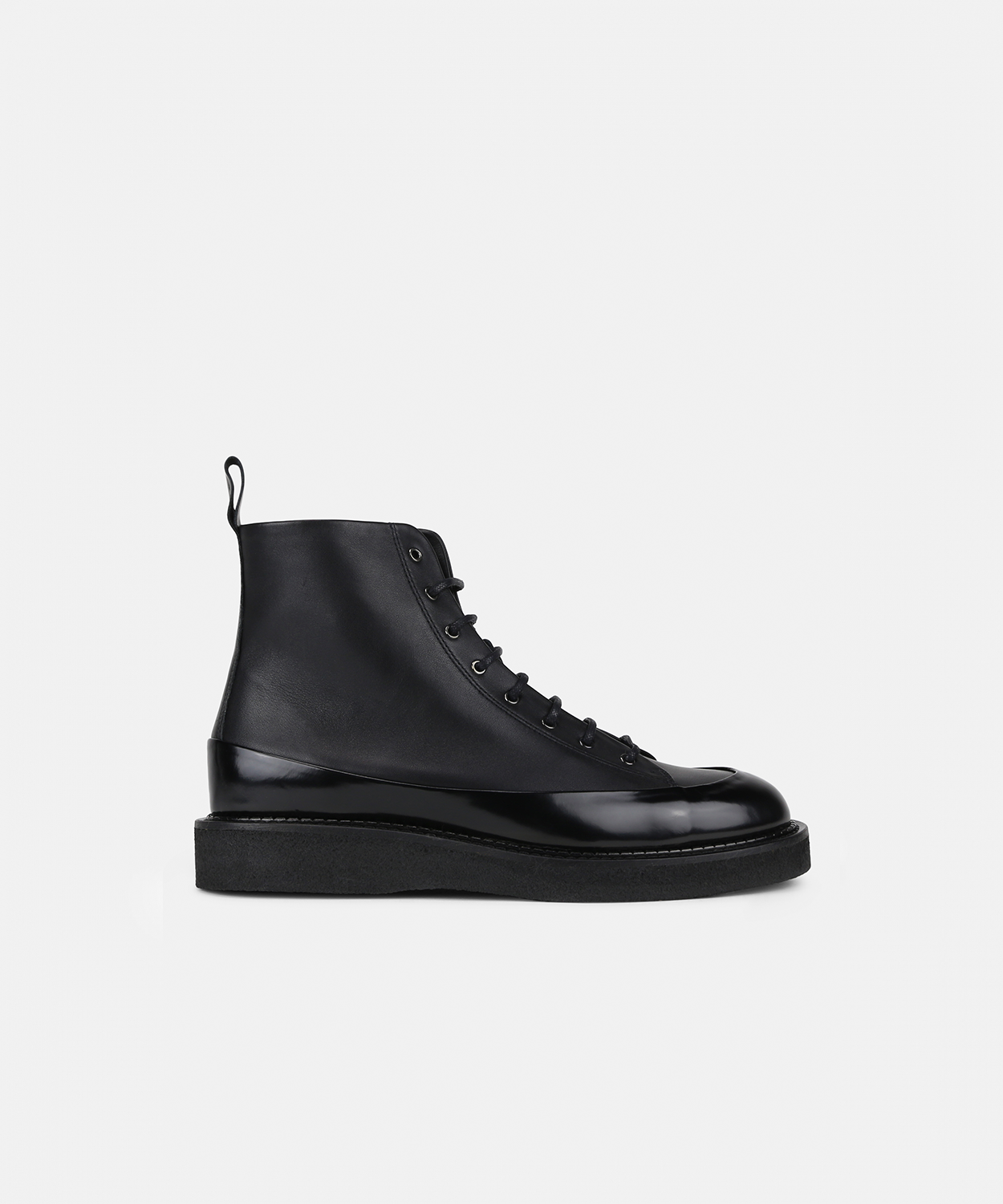 Tediq Crepe Lace Up Boot - Men | Black