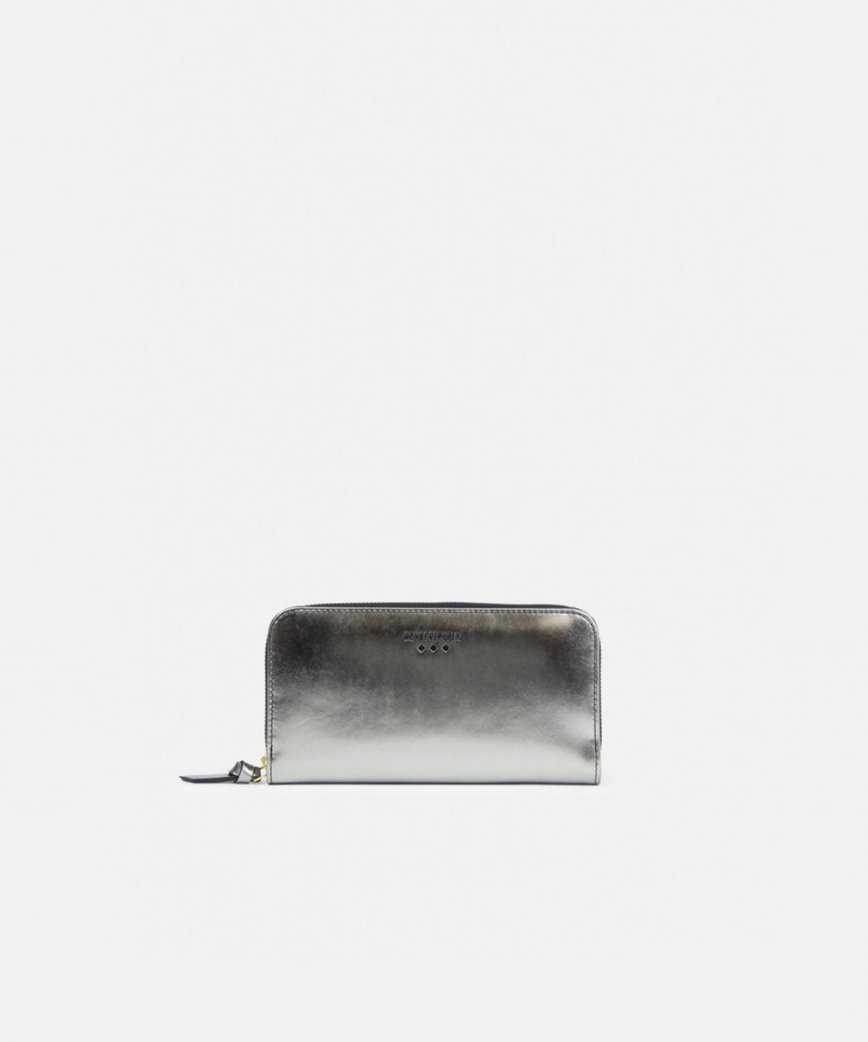 Funqi Mirror Wallet | Shiny Gun metal
