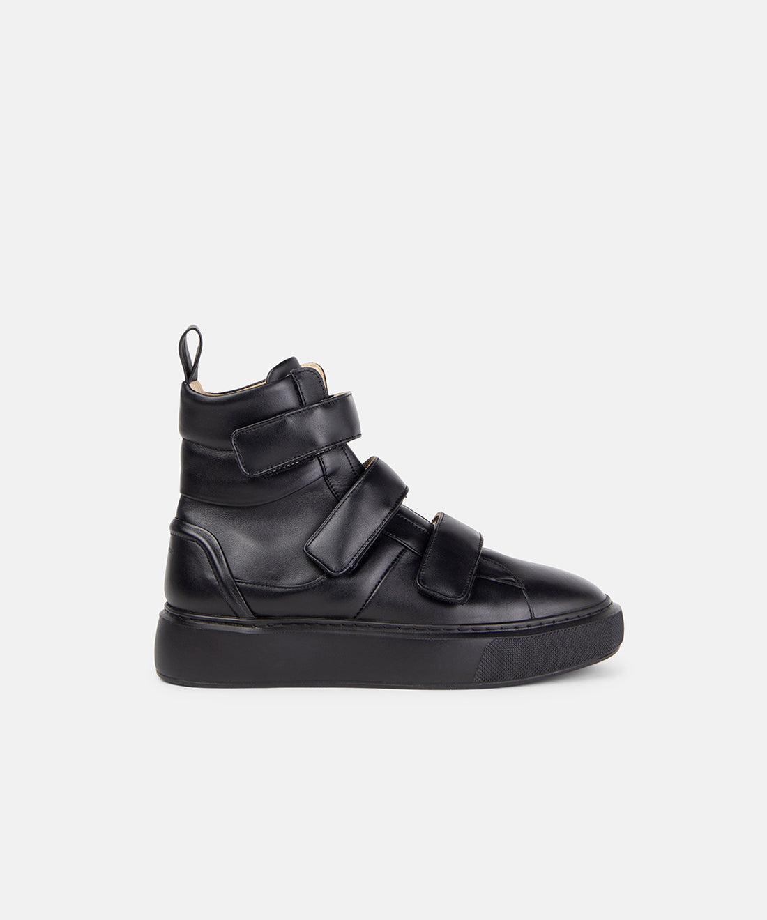 Black velcro store high tops