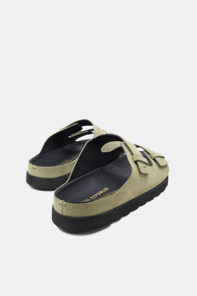 Pause Suede Comfort Sandal | Green