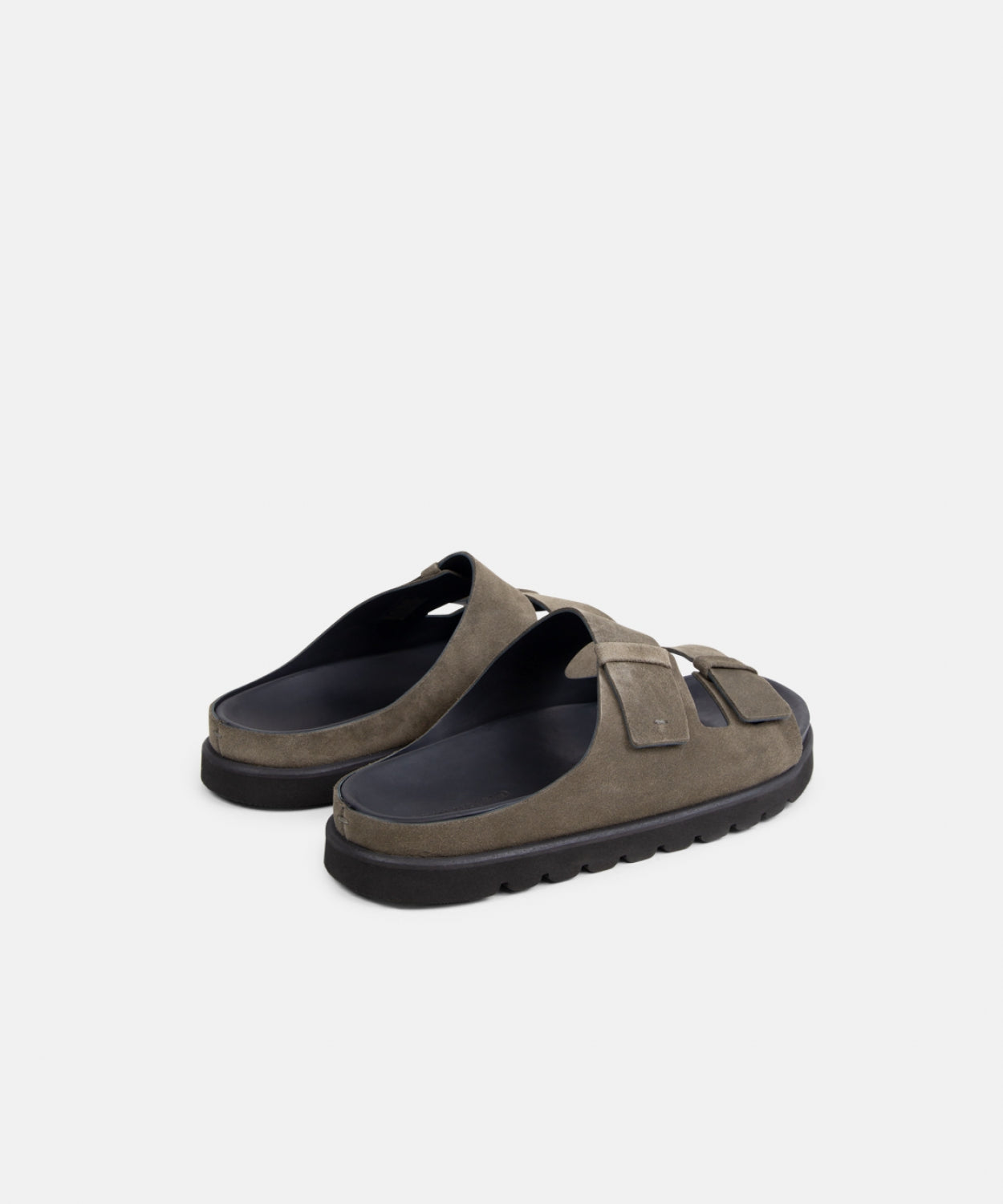 Pause Suede Comfort Sandal - Men | Dark Khaki / Anthracite