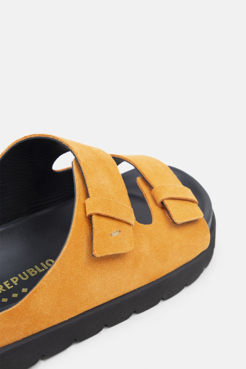 Pause Suede Comfort Sandal | Orange