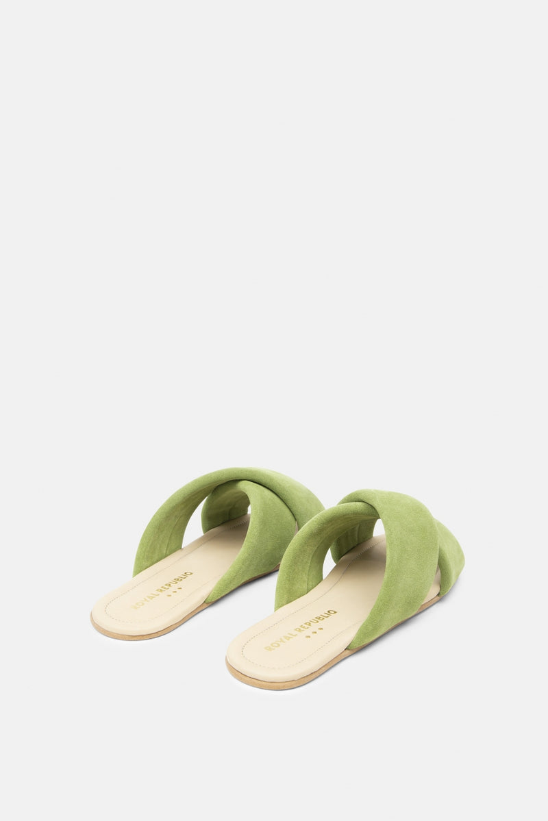 Allure Suede Sandal | Green