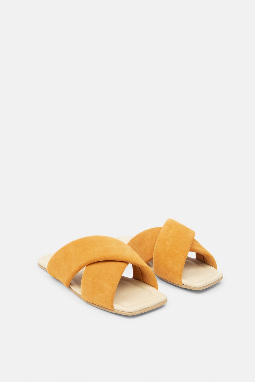 Allure Suede Sandal | Orange