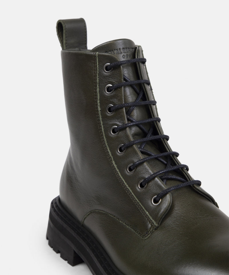 Downtown Lace Up Boot 235 | Dark Khaki / Anthracite