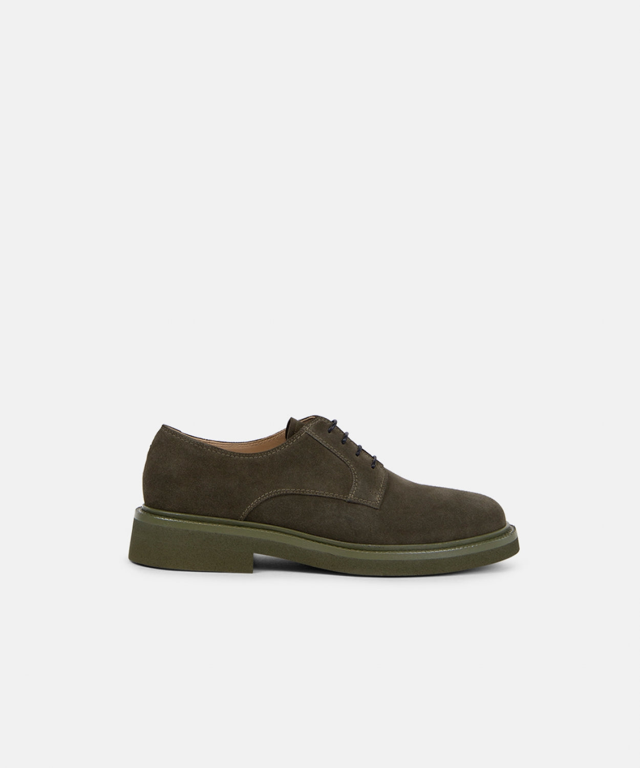 Bond Blox Derby Suede Shoe 241 | Dark Khaki