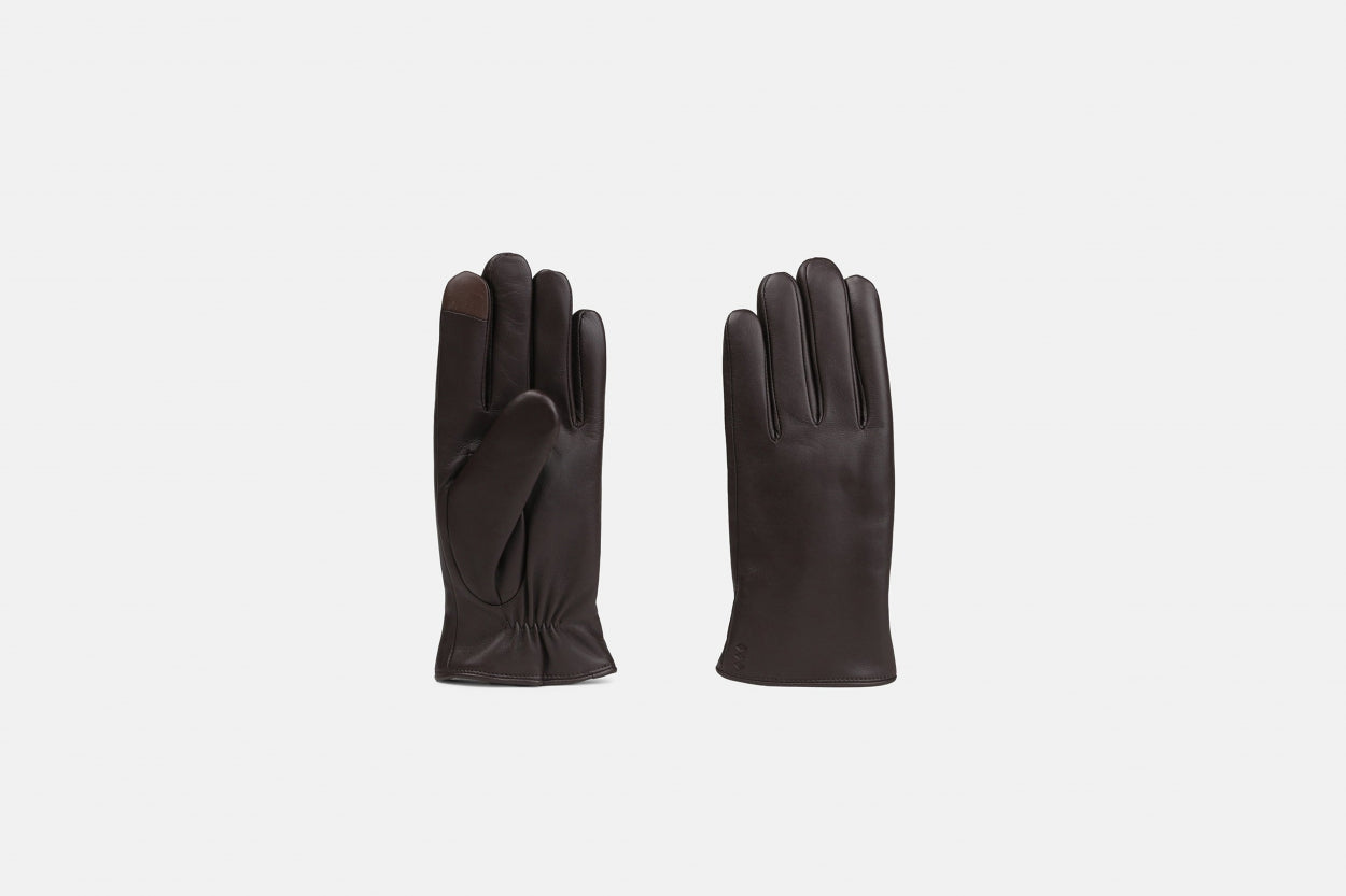 Ground Shearling Gloves Touch 215 | Brown