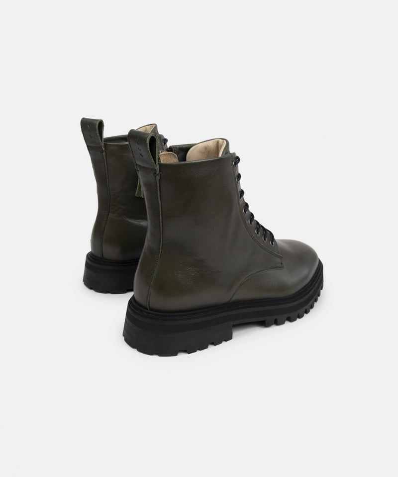 Downtown Lace Up Boot 235 | Dark Khaki / Anthracite