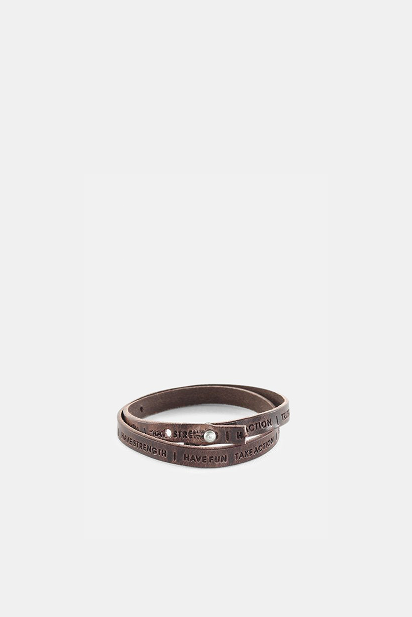 Philosophy Bracelet 101 | Dark Brown