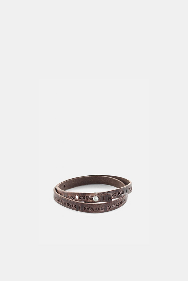Philosophy Bracelet 101 | Dark Brown